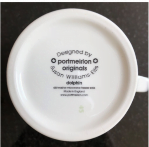 Dolphin pattern mug mark